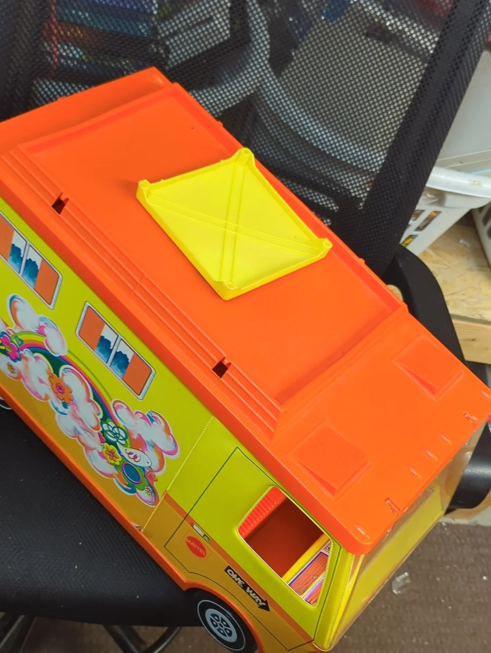 Vintage 1970 Mattel Barbie Country Camper RV Wagon Pop Out Tent & Chairs
